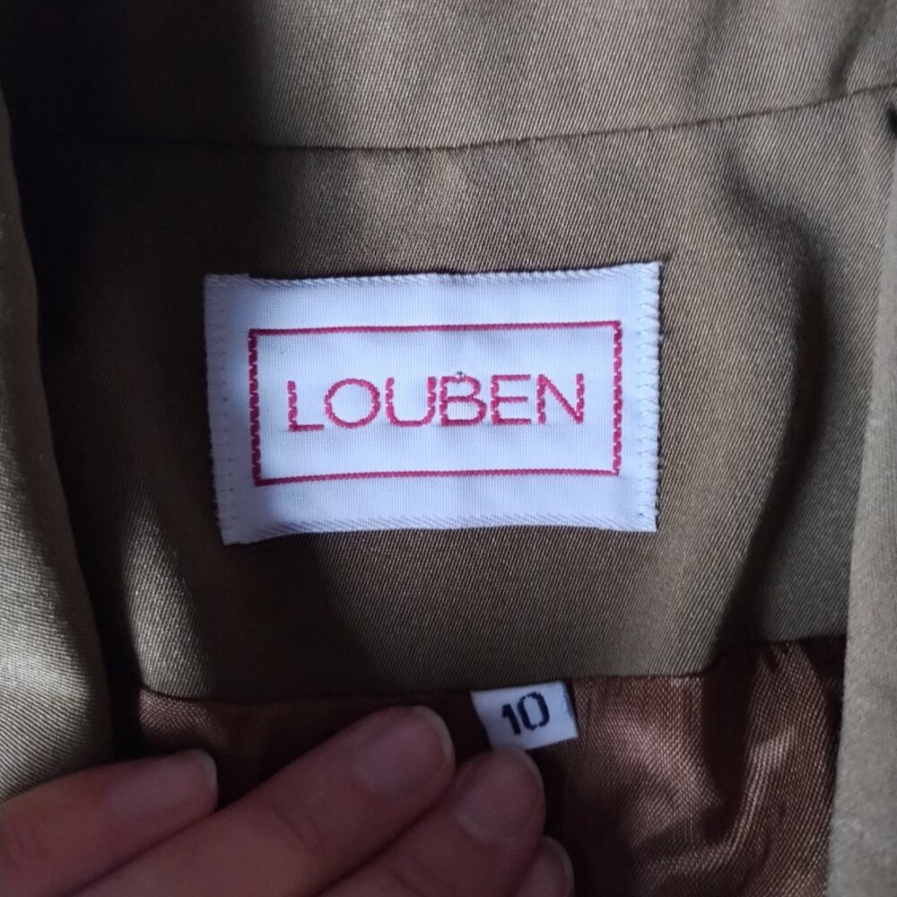 Louben Women's Olive Green Utilitarian Coat | Size US 10 - Picture 3 of 13